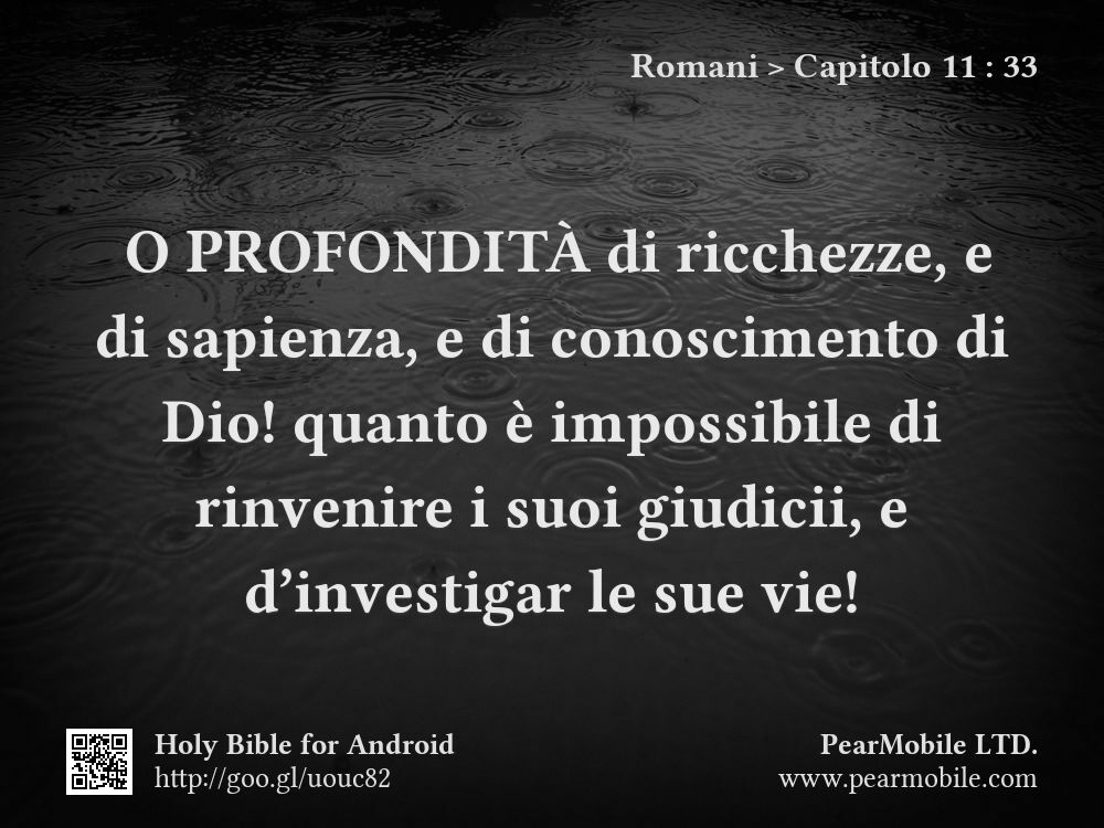 Romani, Capitolo 11:33